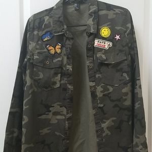 Camo Button Up